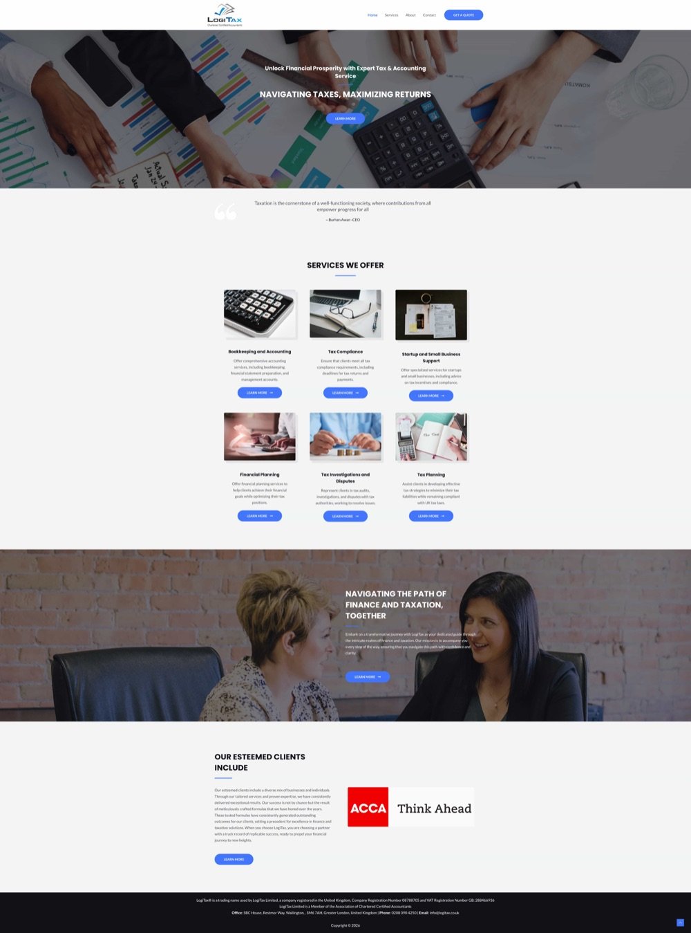 Logitax old website