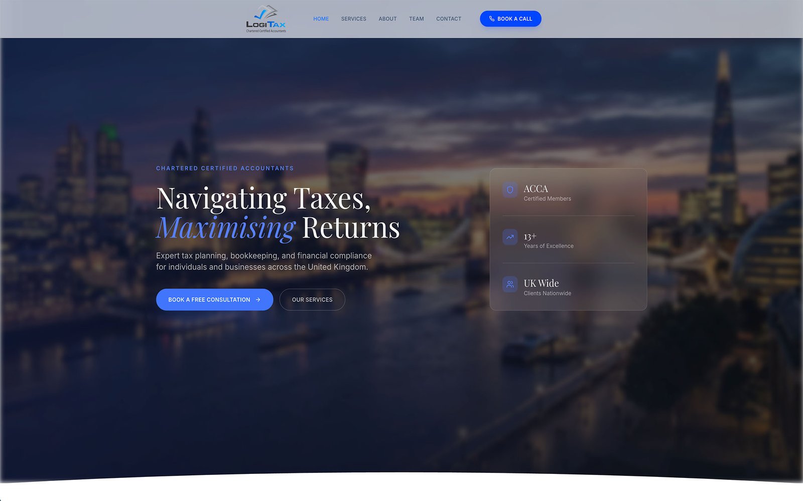Logitax website preview
