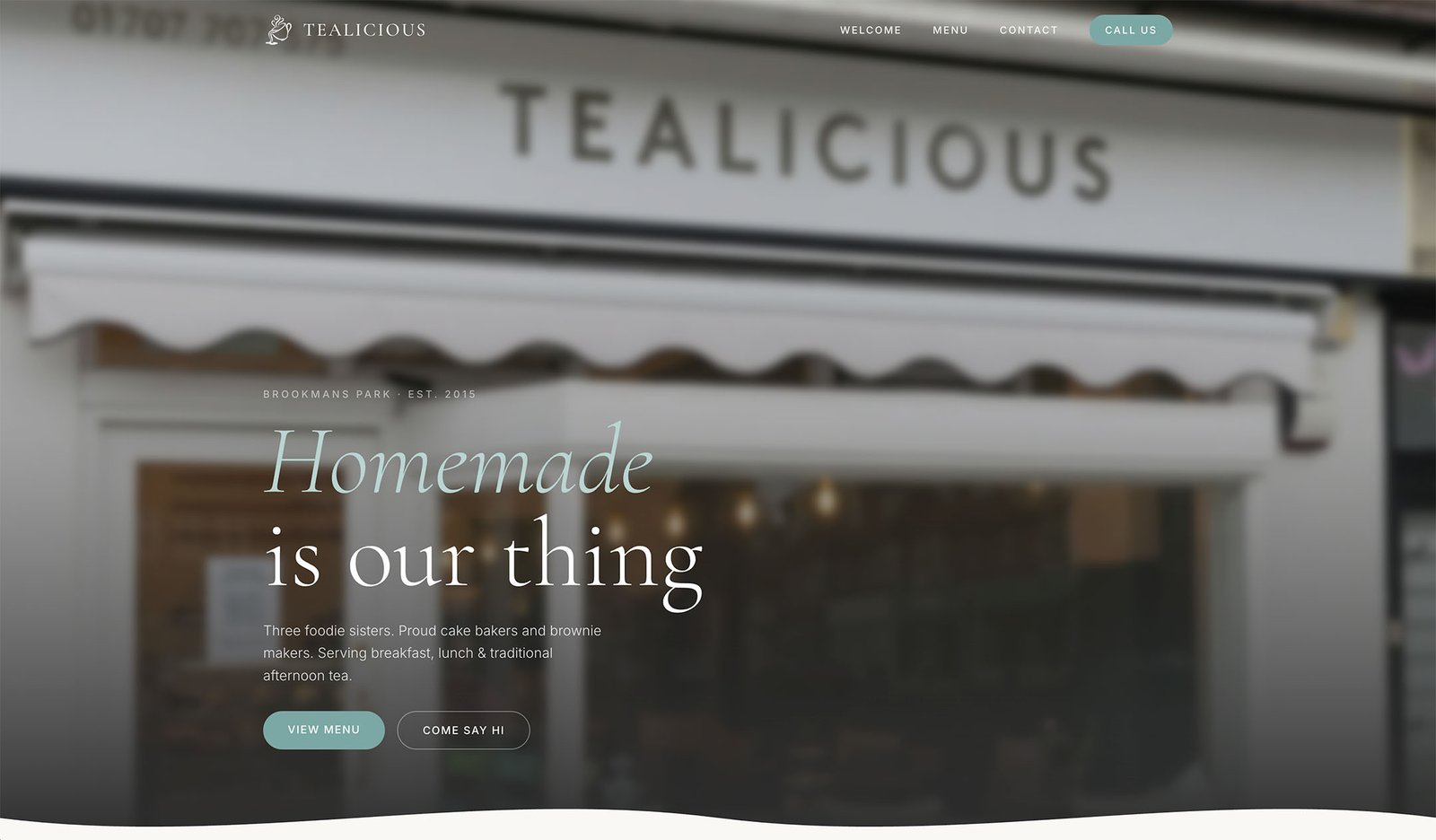 Tealicious Tearooms website