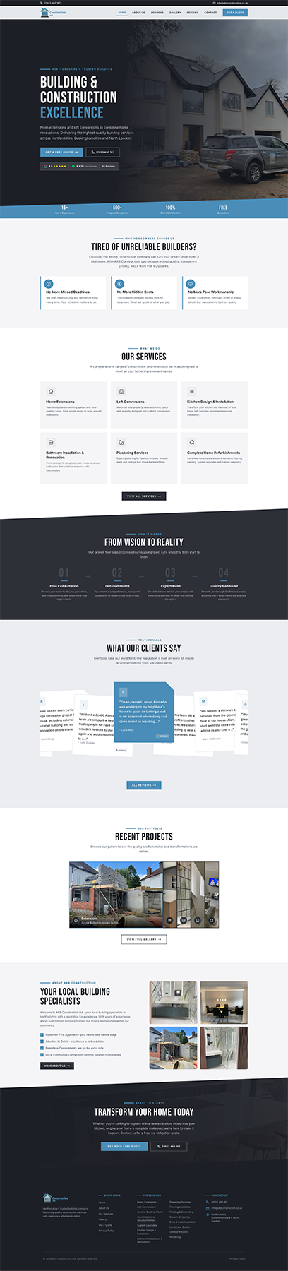 AKB Construction new website