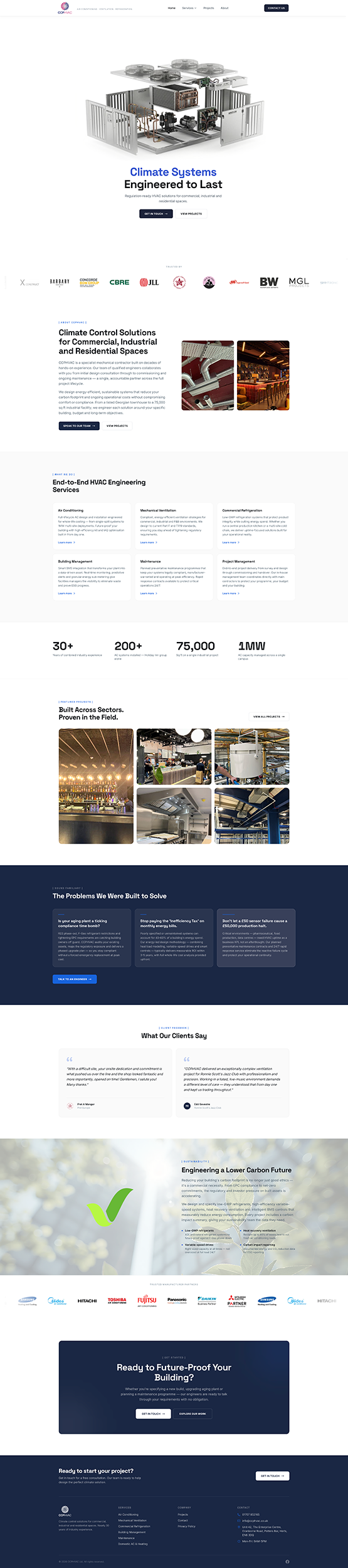 CCPHVAC Ltd new website